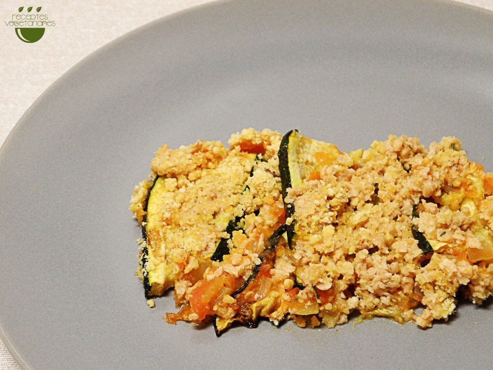 Carabassó al forn amb soja texturitzada - Receptes Vegetarianes